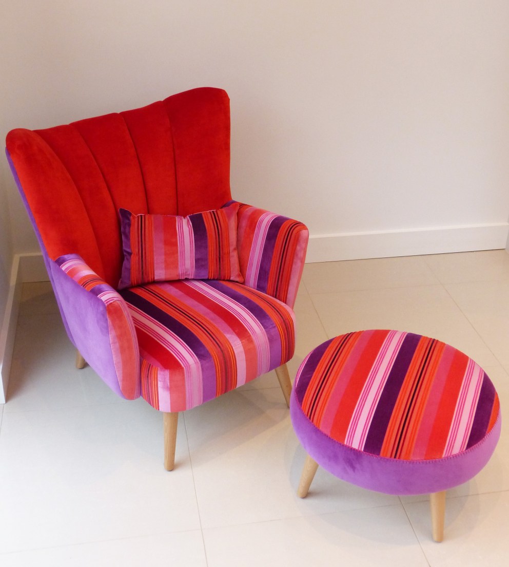 Customised seating | Stripes delight | Interior Designers